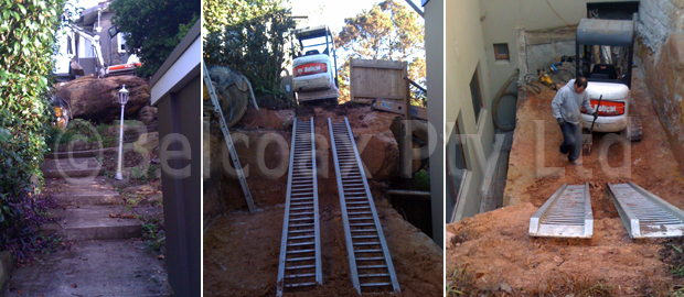 difficult site access excavation sydney